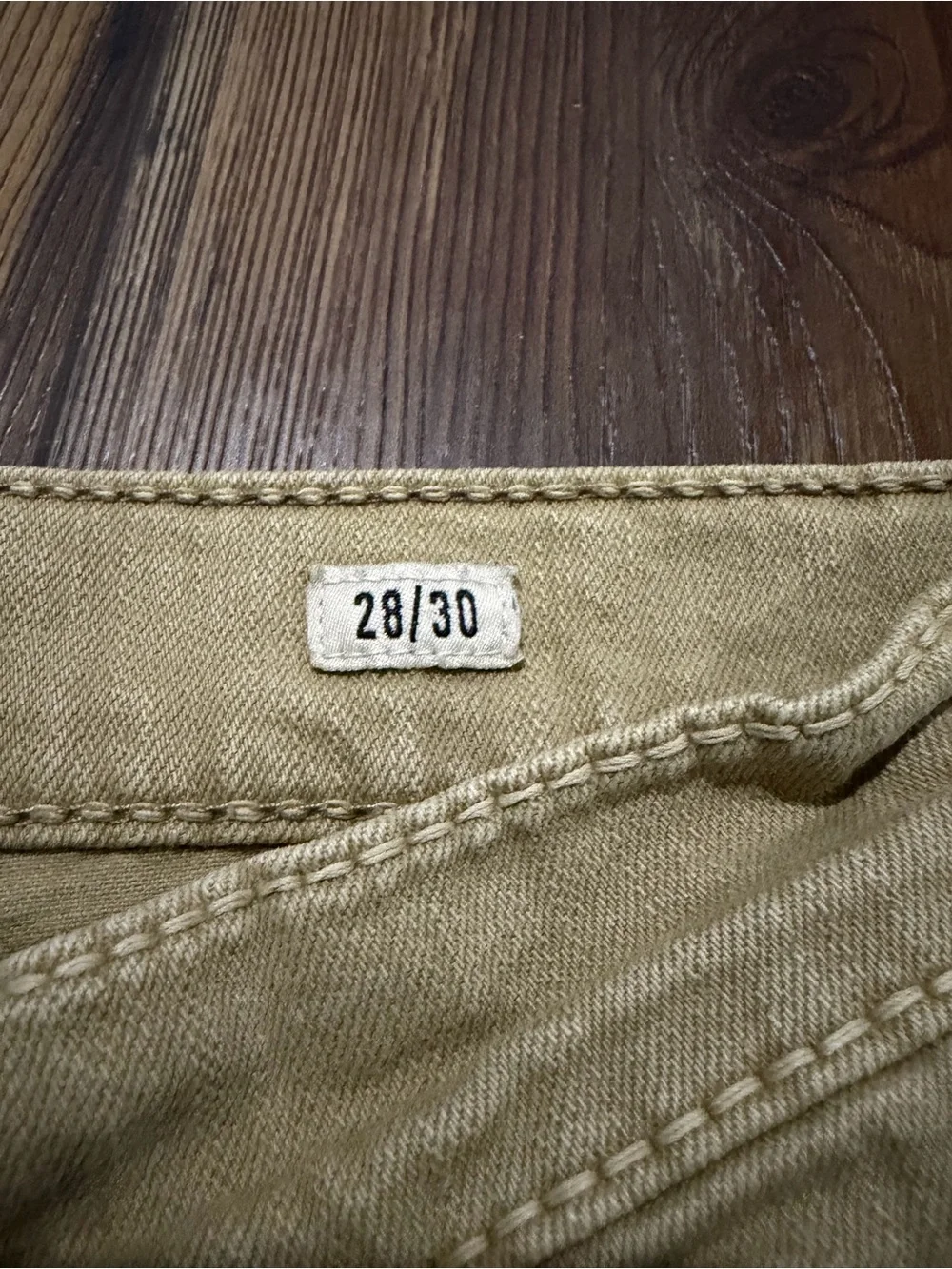 Ariat Men's Straight-Leg Slim Fit Jeans in Dark Khaki. Size : 28x30